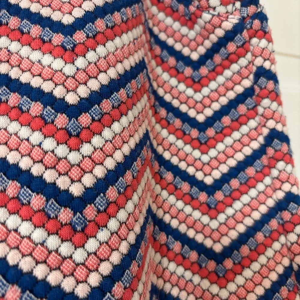 Anthropologie Postmark 9-H15 StCL Zig Zag Top Pink Chevron Dot Womens Size Small - Picture 12 of 12